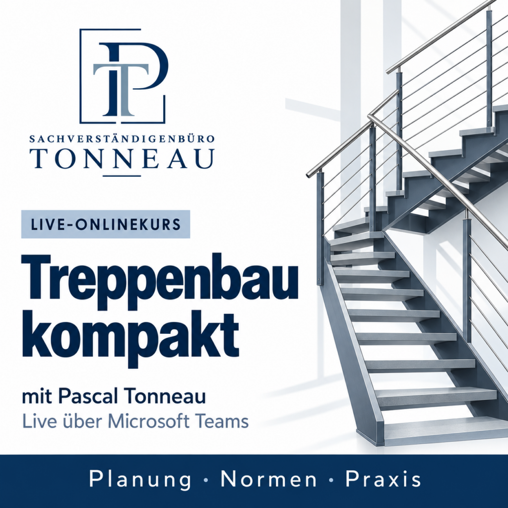 Treppenbau kompakt – Live-Onlinekurs via Teams
